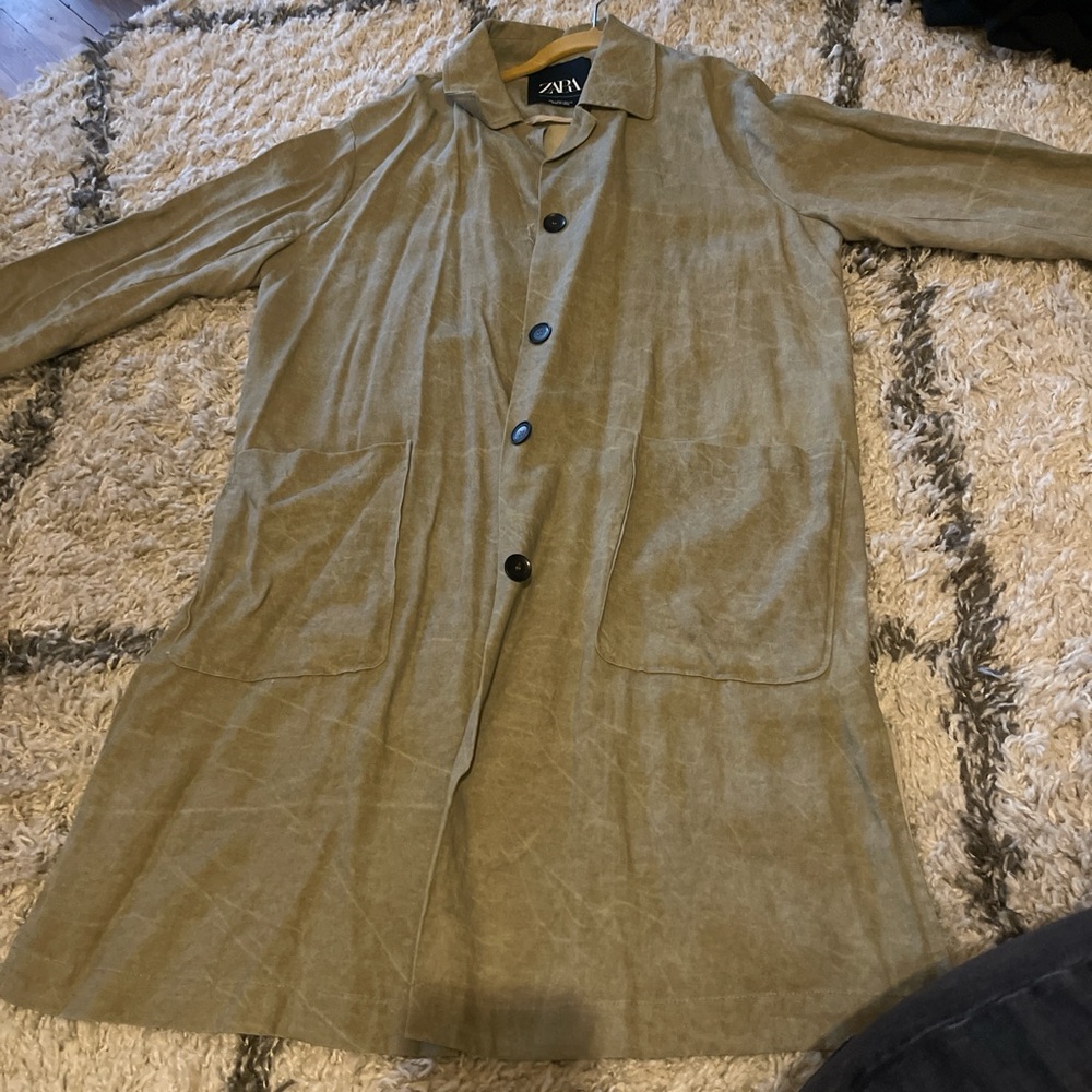 Zara khaki trench coat